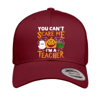 Halloween 2022 You Cant Scare Me Im A Teacher Scary Ghost Retro Trucker Cap | Artistshot