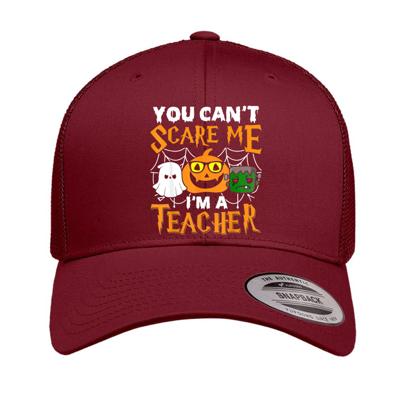 Halloween 2022 You Cant Scare Me Im A Teacher Scary Ghost Retro Trucker Cap by Bestshirt | Artistshot