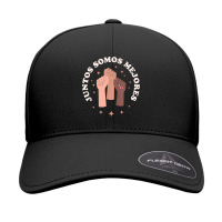 Juntos Somos Mejores   Bilingual Spanish Teacher Melanin T Shirt Seamless Cap | Artistshot