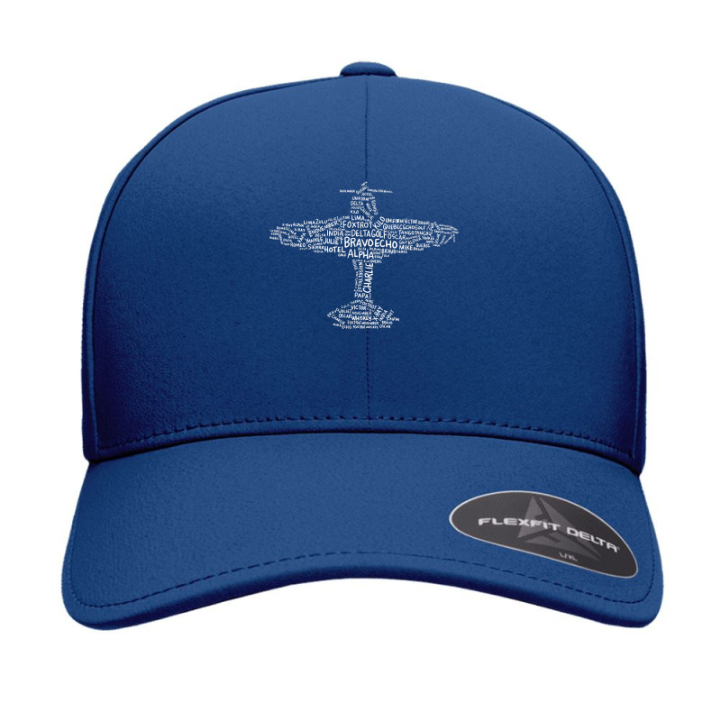 Mens Airplane Aviation Design With Phonetic Alphabet For A Pilot Seamless Cap | Artistshot