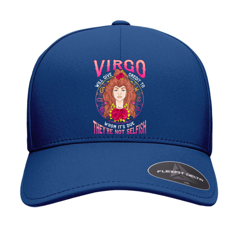 Womens Phantom Designs Zodiac Virgo Girl They're Not Selfish Hippie V Seamless Cap by cm-arts | Artistshot