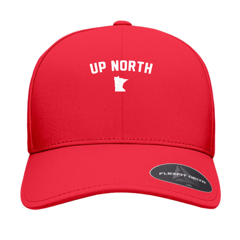 Up North Minnesota Text Seamless Cap | Artistshot