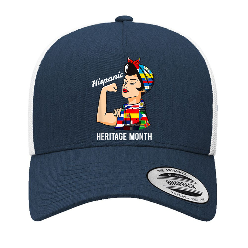 National Hispanic Heritage Month Woman Latin Culture Flags T Shirt Yupoong Trucker Cap by woestebjparmal | Artistshot