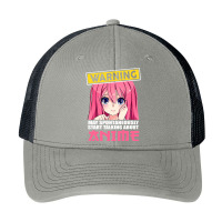 Warning May Spontaneously Start Talking About Anime Girls , Best Gift, Pa Trucker Cap | Artistshot