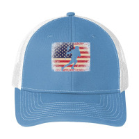 Lacrosse 4th Of July Gift American Flag Usa  Ball Stick Premium Pa Trucker Cap | Artistshot