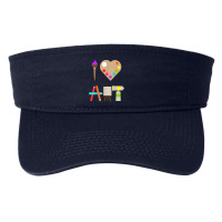 Cool I Love Art Fun Colorful Future Artist And Crafts Tee T Shirt Fashion Visor | Artistshot