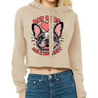 Bat Ears And A Big Heart Cropped Hoodie | Artistshot