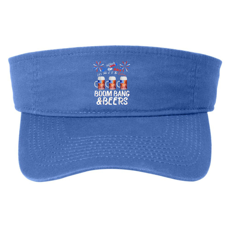 Beer Boom Bang & Beer American Flag Usa 4th July Fashion Visor | Artistshot