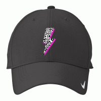 Leopard Lightning Bolt Pink Shadow Cheetah Graphic Print Nike Dri-fit Cap | Artistshot