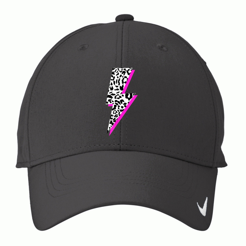 Leopard Lightning Bolt Pink Shadow Cheetah Graphic Print Nike Dri-FIT Cap by hadiwarnokudus | Artistshot