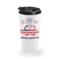 Patriotic Flamingo America 4t Of July Travel Mug | Artistshot