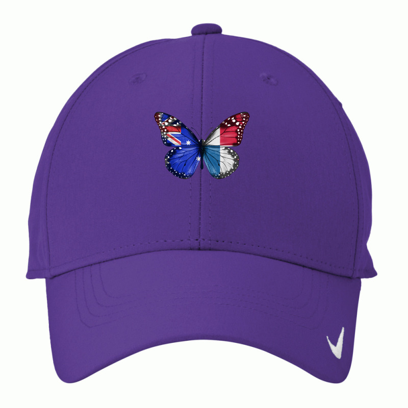 Australian Panamanian Flag Butterfly T Shirt Nike Dri-FIT Cap by vazwttopperve | Artistshot