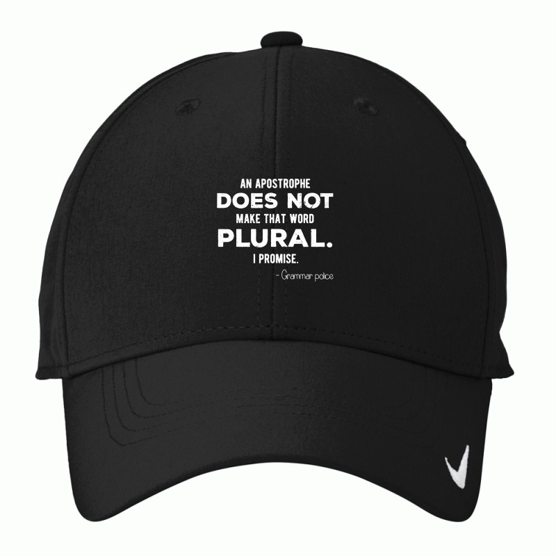 Funny Grammar Police T Shirt For English Teacher And Lingui Nike Dri-FIT Cap by HUUY | Artistshot