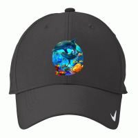 Dolphin Sea Life Save The Ocean Marine Biology Aquarium Nike Dri-fit Cap | Artistshot