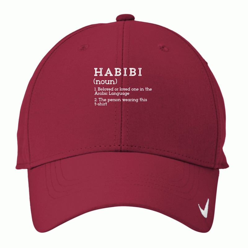 Habibi Dictionary Definition Arabic Tshirt Nike Dri-FIT Cap by franceskagilland | Artistshot