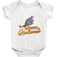 Manatee Lover Animal Horror Spooky Costume Party Baby Bodysuit | Artistshot