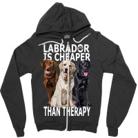 Funny And Happy Labrador Retriever Zipper Hoodie | Artistshot