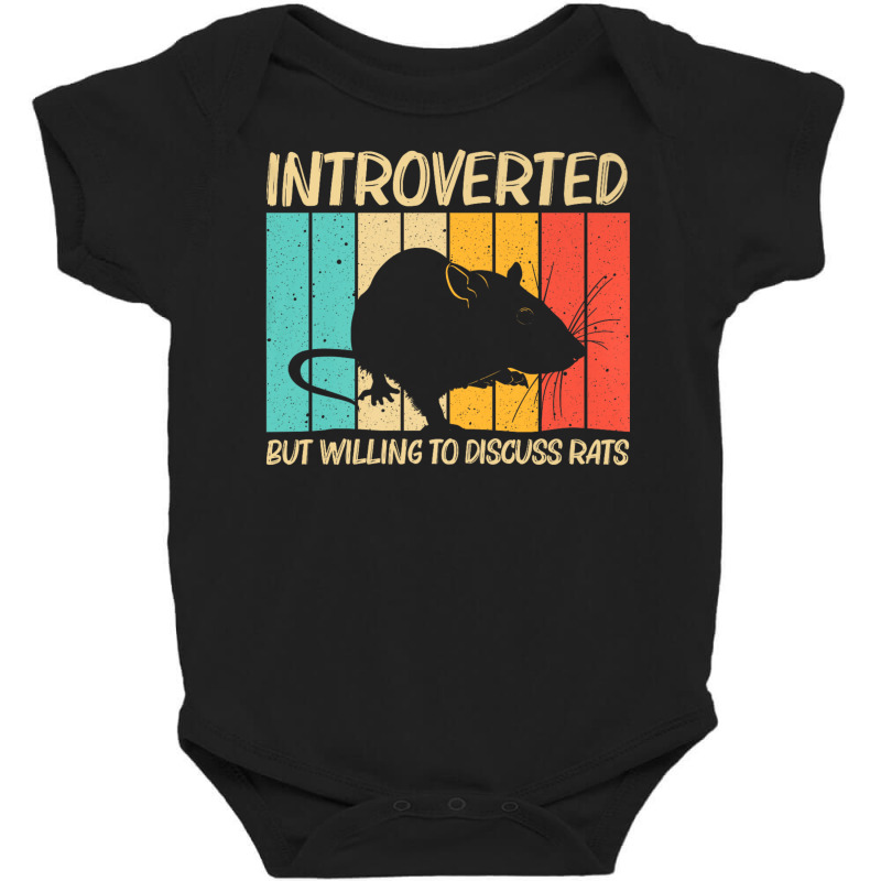 Funny Rat Gift Mouse Rat Lover Accessories & Stuff Baby Bodysuit by Rebecca Mitchell | Artistshot