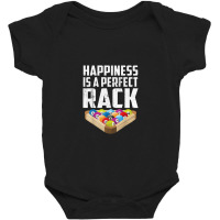 Happiness Is A Perfect Rack Funny Billiards Baby Bodysuit | Artistshot