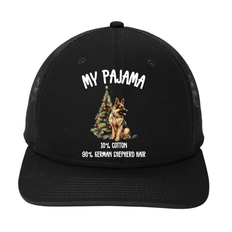 German Shepherd & Christmas  Funny Dog Snapback Trucker Cap by Rebecca Mitchell | Artistshot