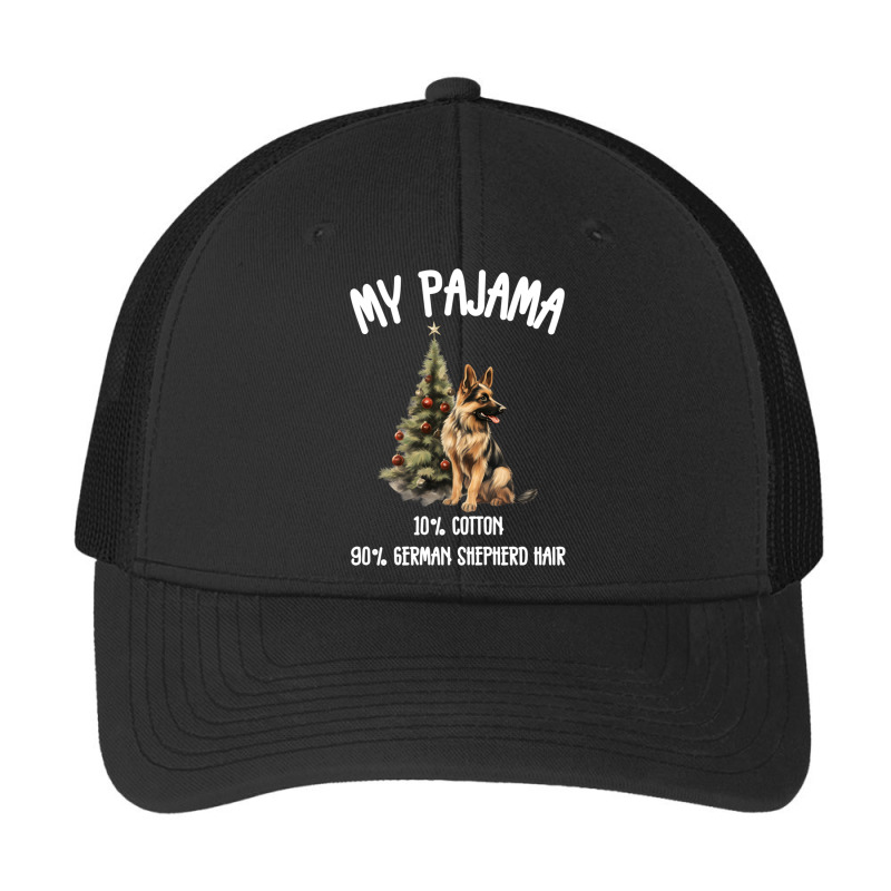 German Shepherd & Christmas  Funny Dog Pa Trucker Cap by Rebecca Mitchell | Artistshot