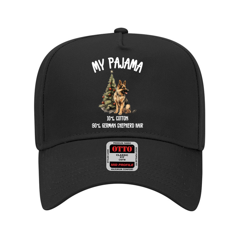 German Shepherd & Christmas  Funny Dog Adjustable Baseball Cap by Rebecca Mitchell | Artistshot