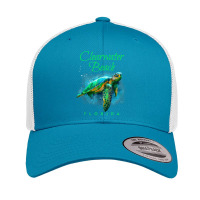 Clearwater Beach Florida Watercolor Sea Turtle Retro Trucker Cap | Artistshot