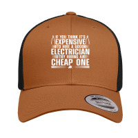 Funny Electrician Art For Men Dad Electronics Engineering Retro Trucker Cap | Artistshot