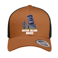 Easter Island Rocks Moai Statue Rapa Nui Rock Music Retro Trucker Cap | Artistshot