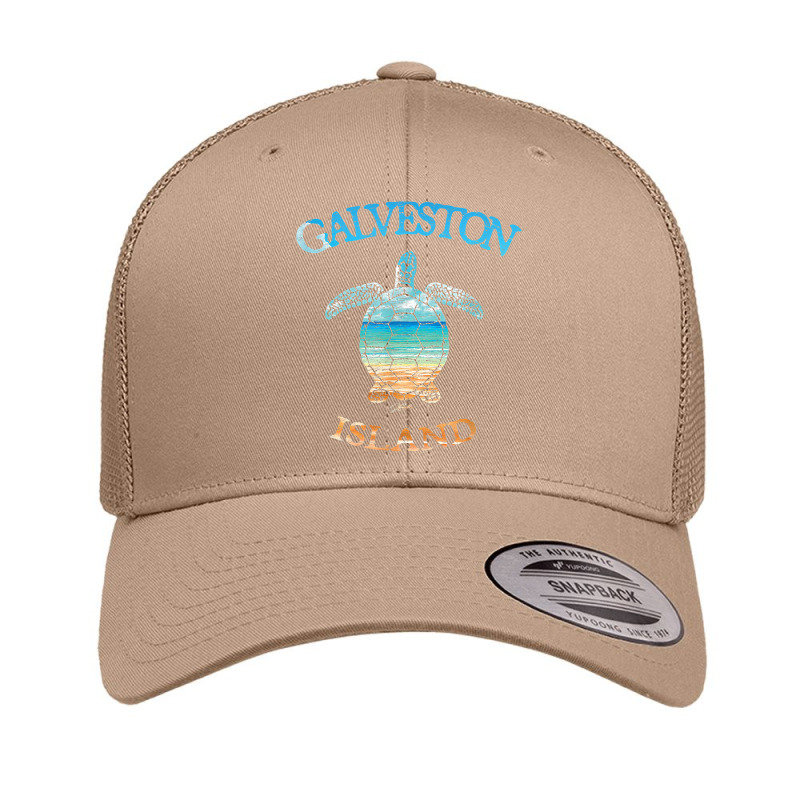 Jcombs Galveston Island, Tx, Sea Turtle And Beach Retro Trucker Cap by FrancesTiffany | Artistshot