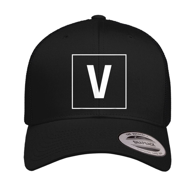 Capital Letter V T Shirt Retro Trucker Cap by cm-arts | Artistshot