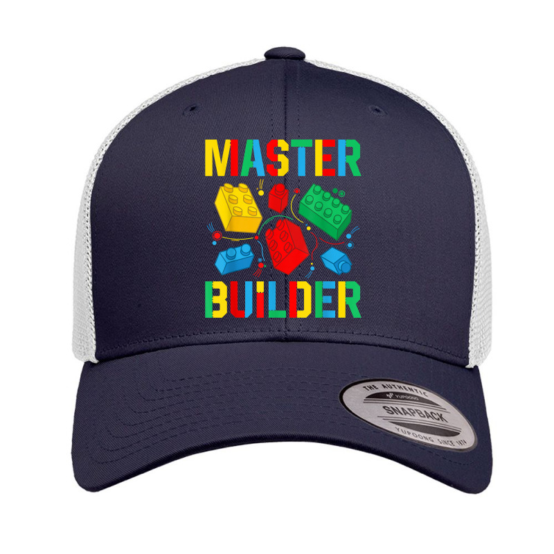 Master Builder Kids Building Blocks Brick Toy Master Builder Retro Trucker Cap | Artistshot