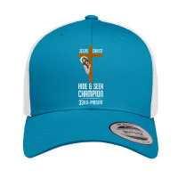 Funny Jesus Christ Hide & Seek Champion Atheism Retro Trucker Cap | Artistshot