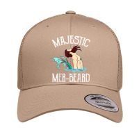 Majestic Mer-beard Funny Merman Manly Merman Retro Trucker Cap | Artistshot