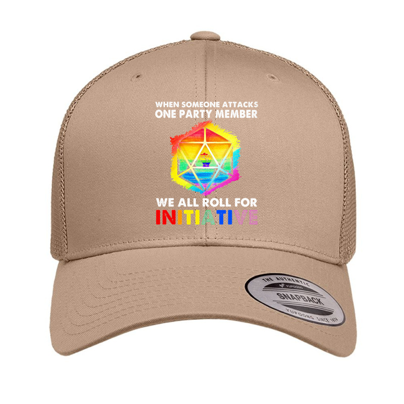 Lgbt Pride Rainbow We All Roll For Initiative Lgbt 396 Gay Lgbtq Retro Trucker Cap by peafowl | Artistshot