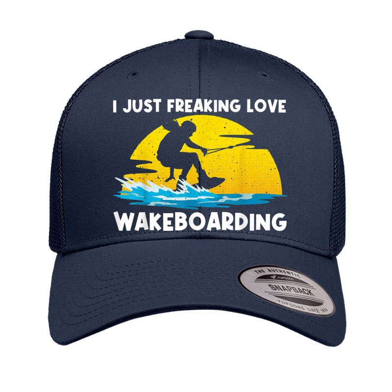 Cool Wakeboarding Design For Men Women Wakeboard Wakeboarder Retro Trucker Cap | Artistshot