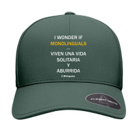 I Wonder If Monolinguals   Funny Spanish Bilinguals Tee V1 Seamless Cap | Artistshot