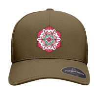 Pink Fin Mandala Circle  Spiritual Yoga Sweatshirt Seamless Cap | Artistshot