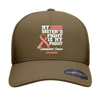 My Sister's Fight Is My Fight Endometrial Cancer Awareness T Shirt Seamless Cap | Artistshot