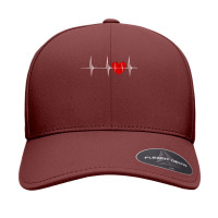 Cardiologist Heart Ekg Heartbeat Pulseline Cardiology Long Sleeve T Sh Seamless Cap | Artistshot