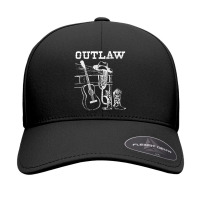 Black And White Guitar Music Cowboys Boots Hat Sand Cowgirl T Shirt Seamless Cap | Artistshot