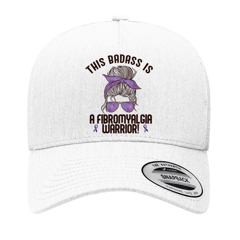 This Badass Is A Fibromyalgia Warrior Awareness Woman Meme Pullover Ho Yupoong Trucker Cap | Artistshot