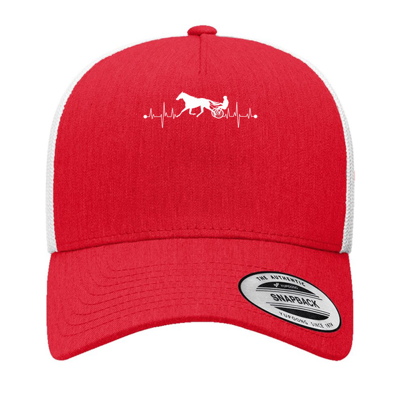 Funny Harness Horse Racing Gift For Men Women Cool Heartbeat T Shirt Yupoong Trucker Cap | Artistshot