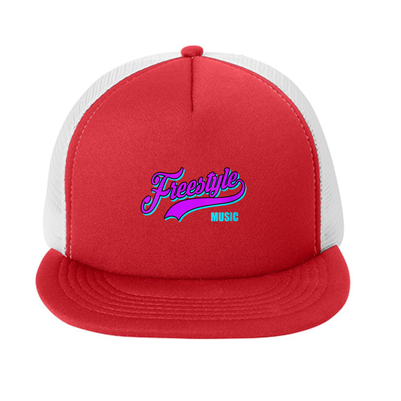 Womens Freestyle Music Retro Script Lettering Love The 80s Gifts Men Foam Snapback hat by FrederickDesign | Artistshot