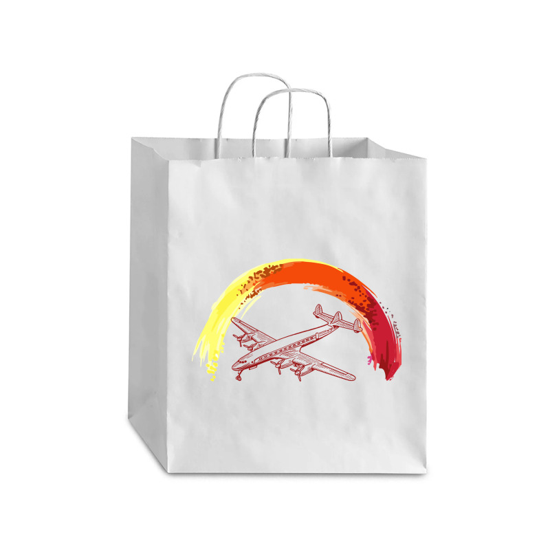 Airplane Debie Paper Bag - 10 X 5 X 13 | Artistshot