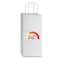 Airplane Double Wine Paper Bag - 6 1/2 X 3 1/2 X 12 3/8 | Artistshot