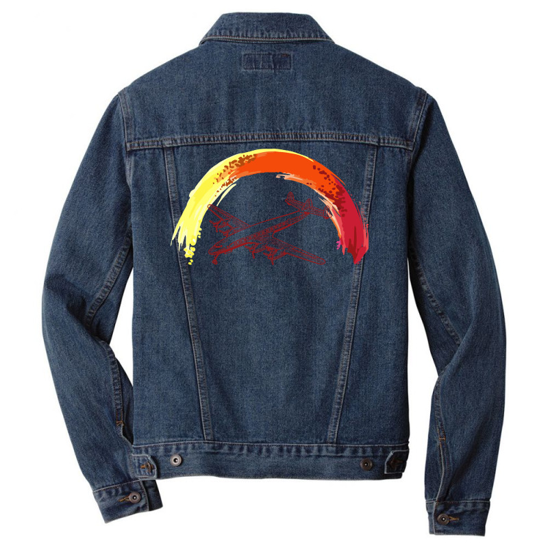 Airplane Men Denim Jacket | Artistshot