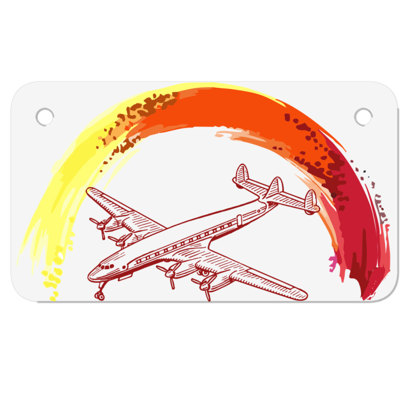 Airplane Motorcycle License Plate | Artistshot