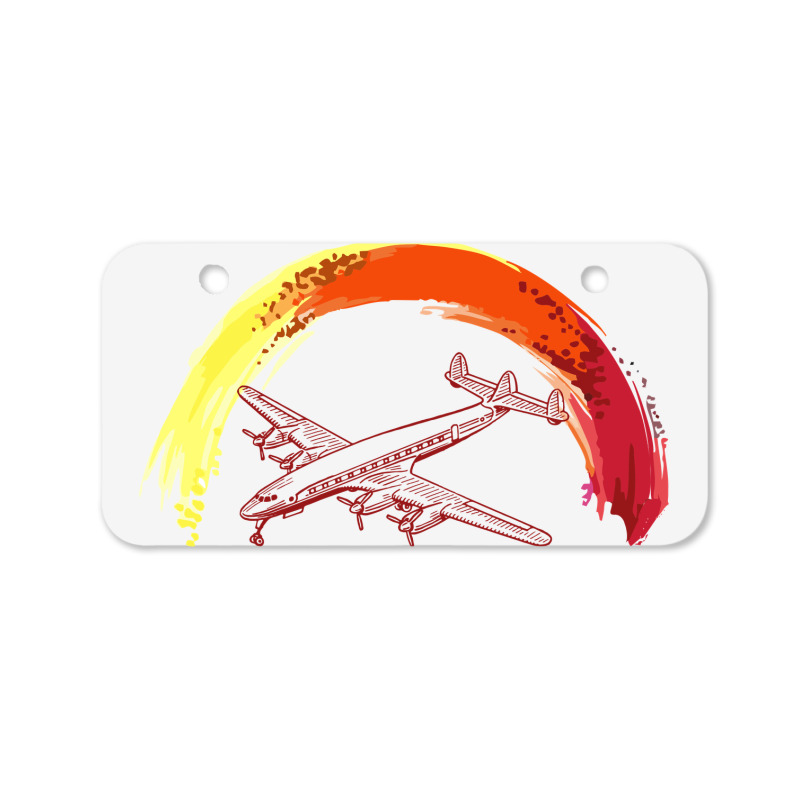 Airplane Bicycle License Plate | Artistshot