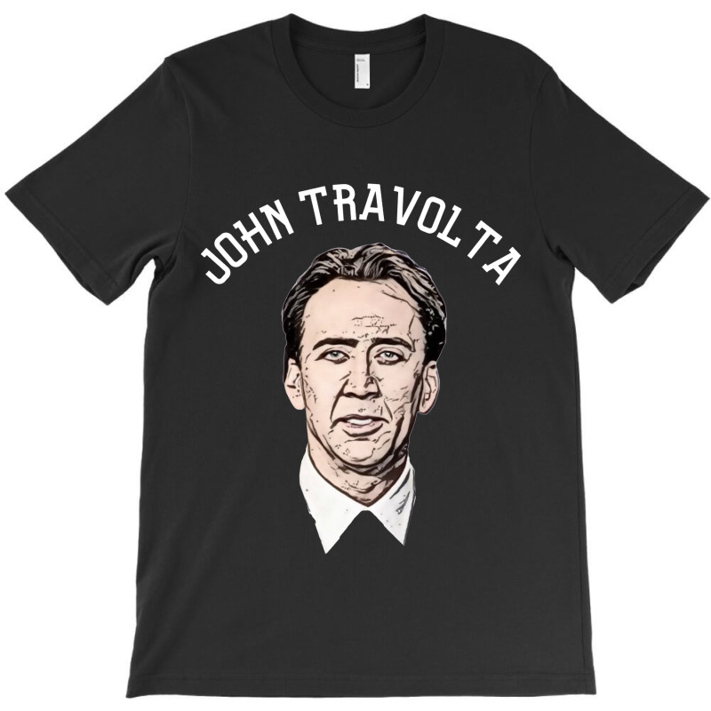 Sports Ed Nicolas Cage As John Travolta T-shirt | Artistshot